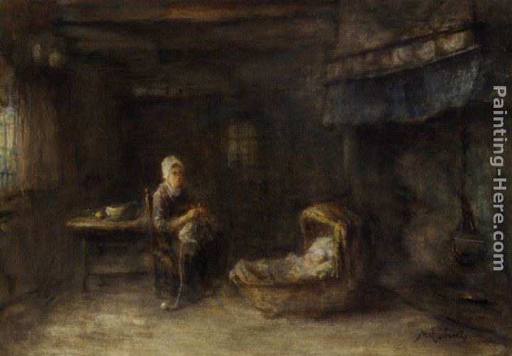 Jozef Israels A Quiet Moment